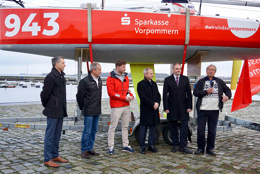 Bootstaufe Vorpommern mit Sponsoren und Unterstützern